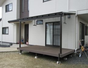 ウッドデッキ+テラス屋根